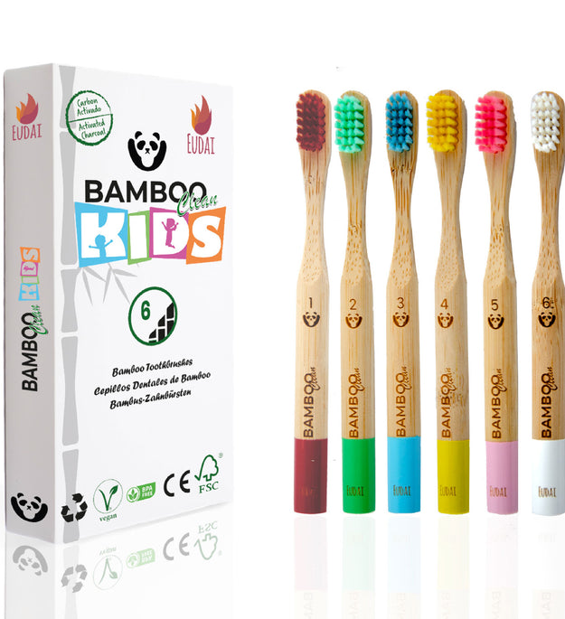 Bamboo Clean Kids. Kit 6 Cepillos