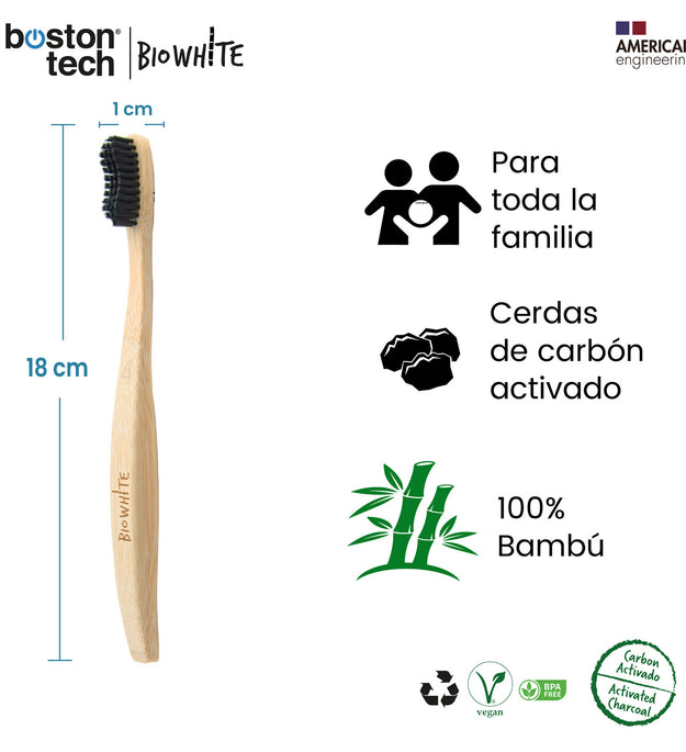 Biowhite. Kit 8 Cepillos de Bambú