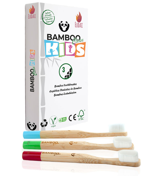 Cepillos de Bamboo - 3 Unid. Kids