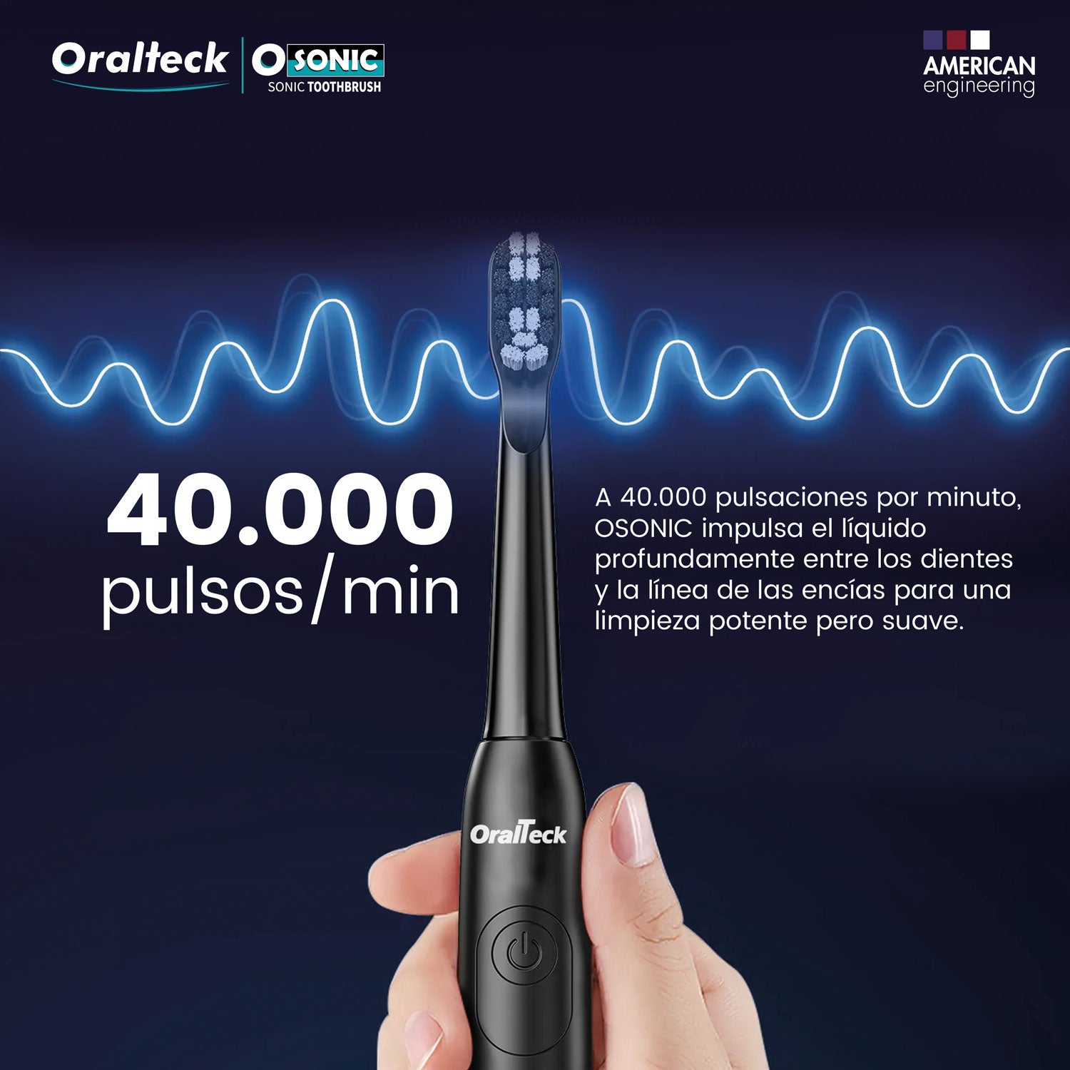 OSONIC Cepillo de Dientes Eléctrico Sónico.