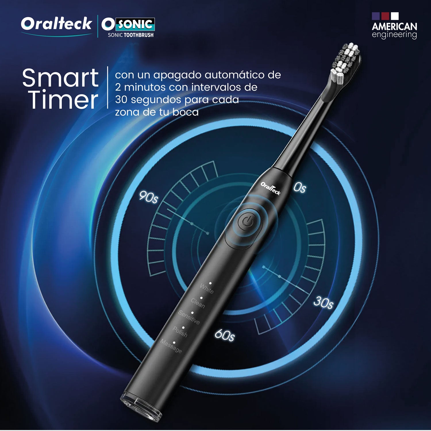 OSONIC Cepillo de Dientes Eléctrico Sónico.