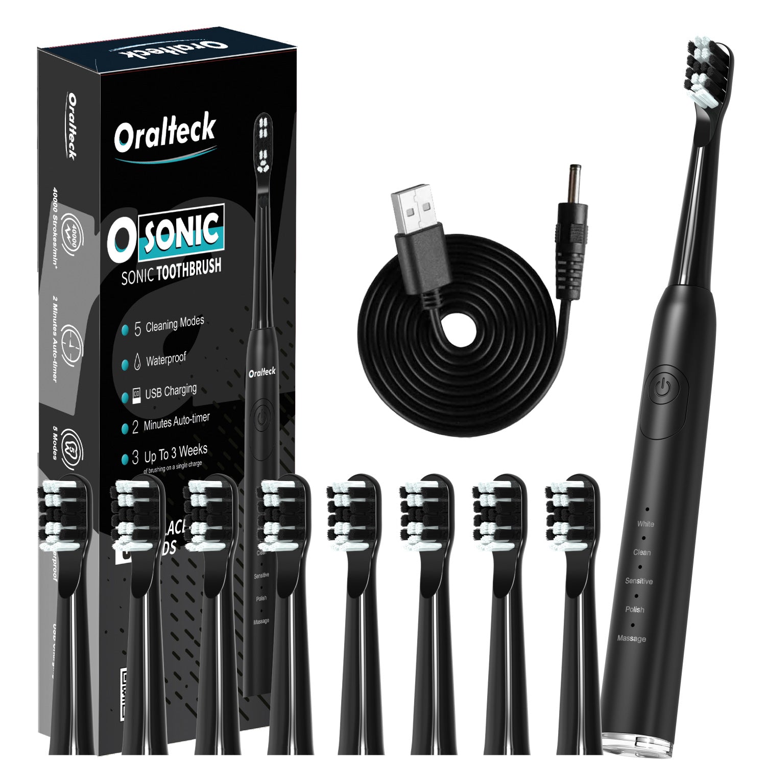 OSONIC Cepillo de Dientes Eléctrico Sónico.